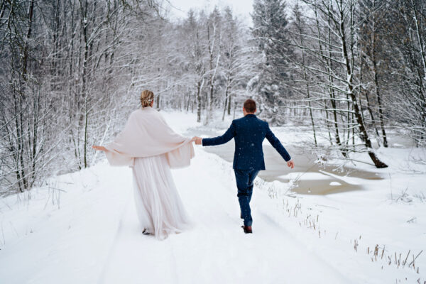 Krásná zimní svatba